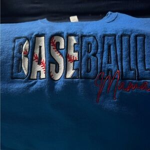 Jerzees Blue Baseball Graphic Tee